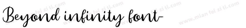 Beyond infinity font字体转换